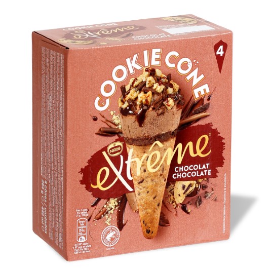 Cono Cookie chocolate brownie - 4uds