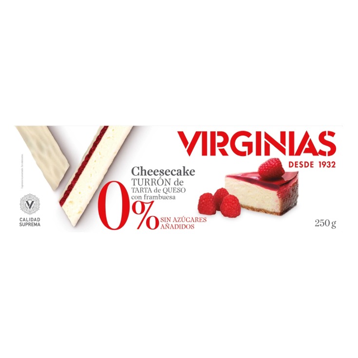 Turrón Cheesecake 0% Virginias - 200g