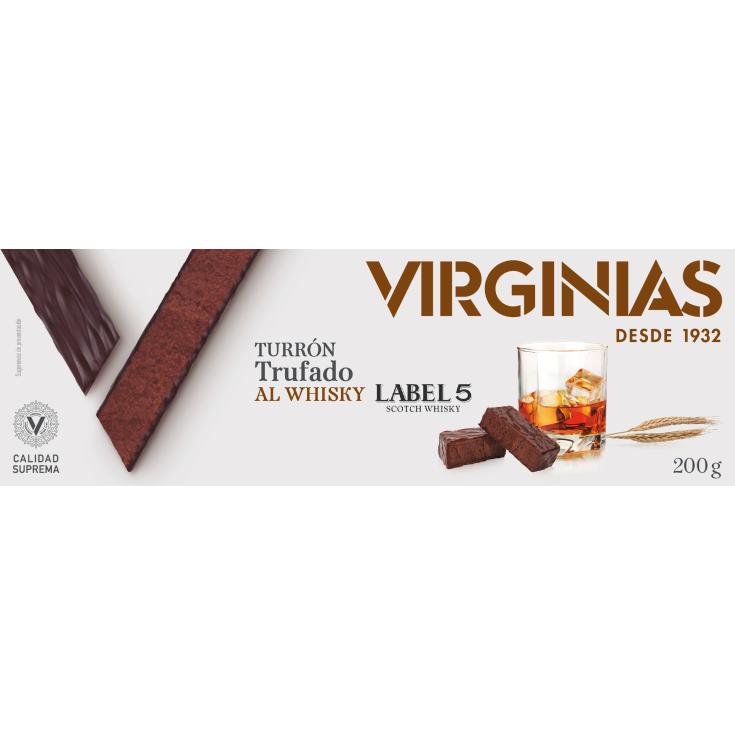 Turrón trufado con wiskhy Virginias - 200g