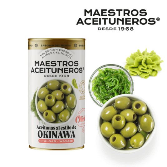 Aceitunas con algas y wasabi Okinawa - 150g