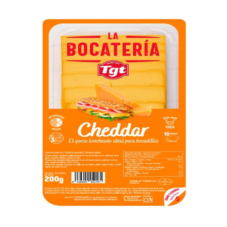 Queso chedar en lonchas