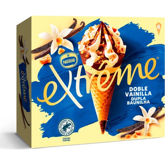 Cono de helado doble vainilla Extrême