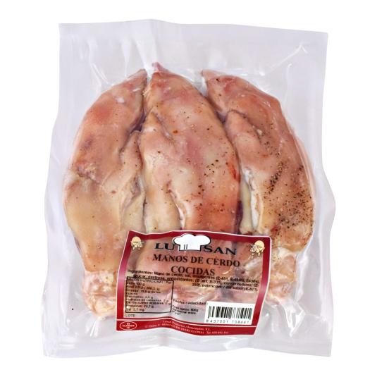 Manos de cerdo cocidas Lusan - 600g