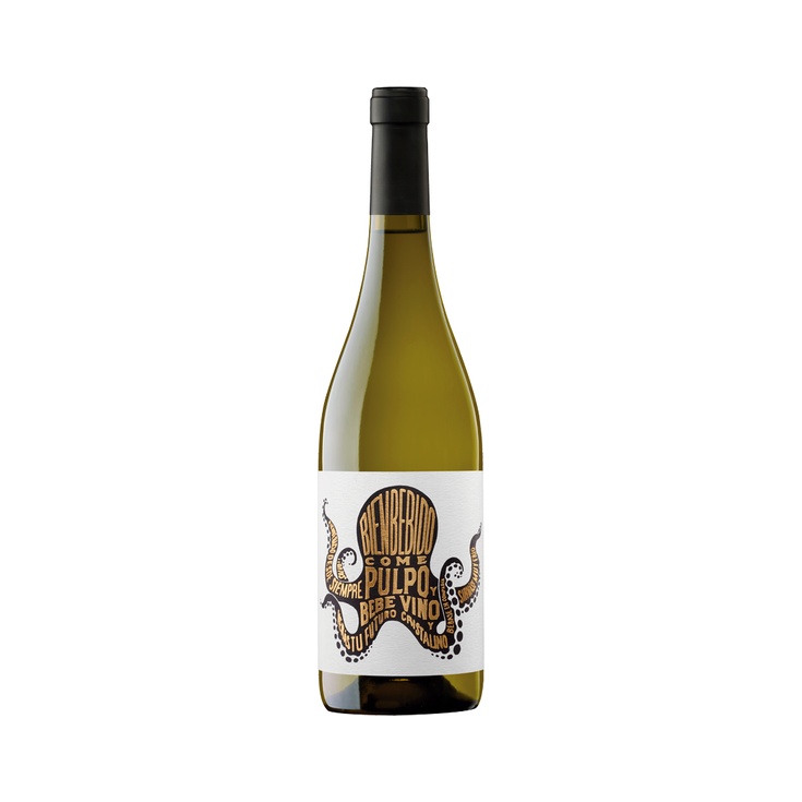 Vino Blanco Albariño Bienbebido Pulpo