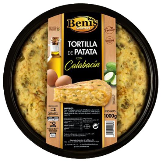 Tortilla de patata y calabacín Benis - 1kg