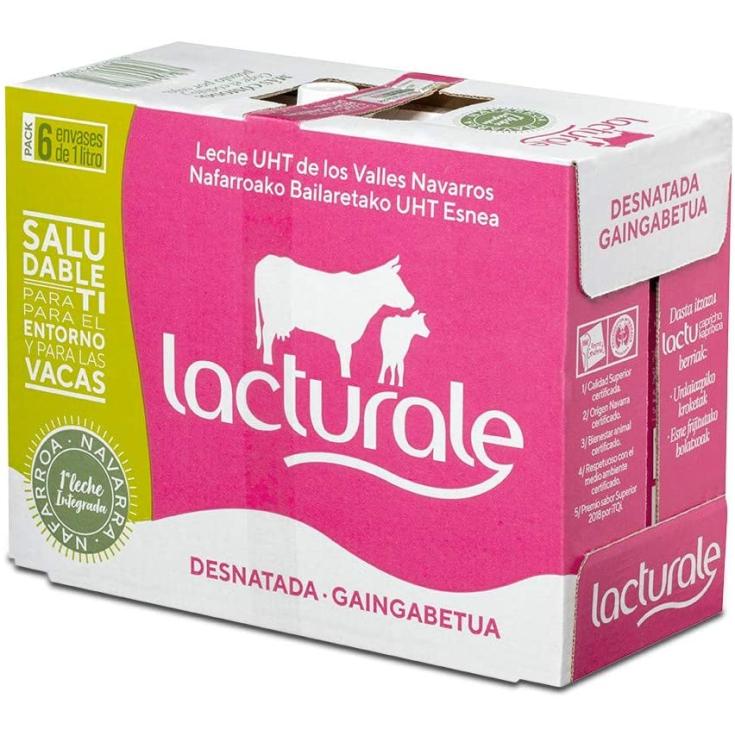 Leche desnatada 6x1l