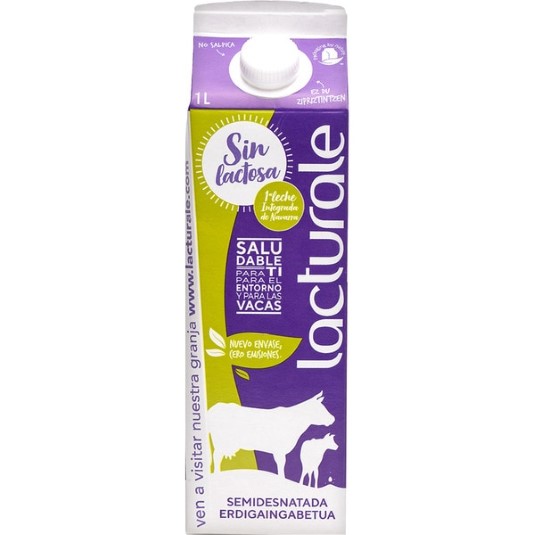 Leche sin lactosa semidesnatada 1l