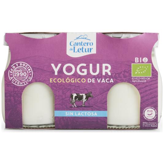 Yogur natural sin lactosa El cantero de Letur - 2x125g