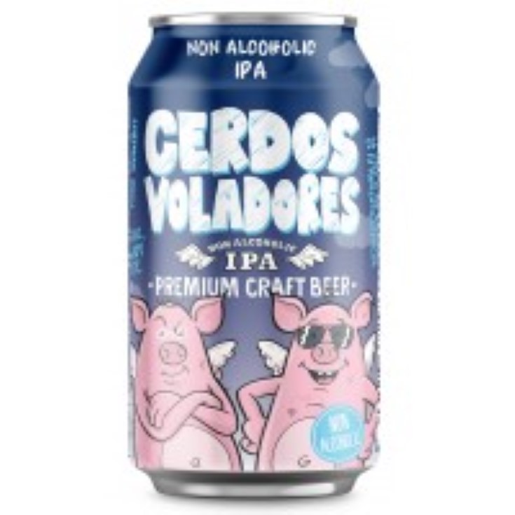 Cerveza sin alcohol Ipa Cerdos voladores - 33cl