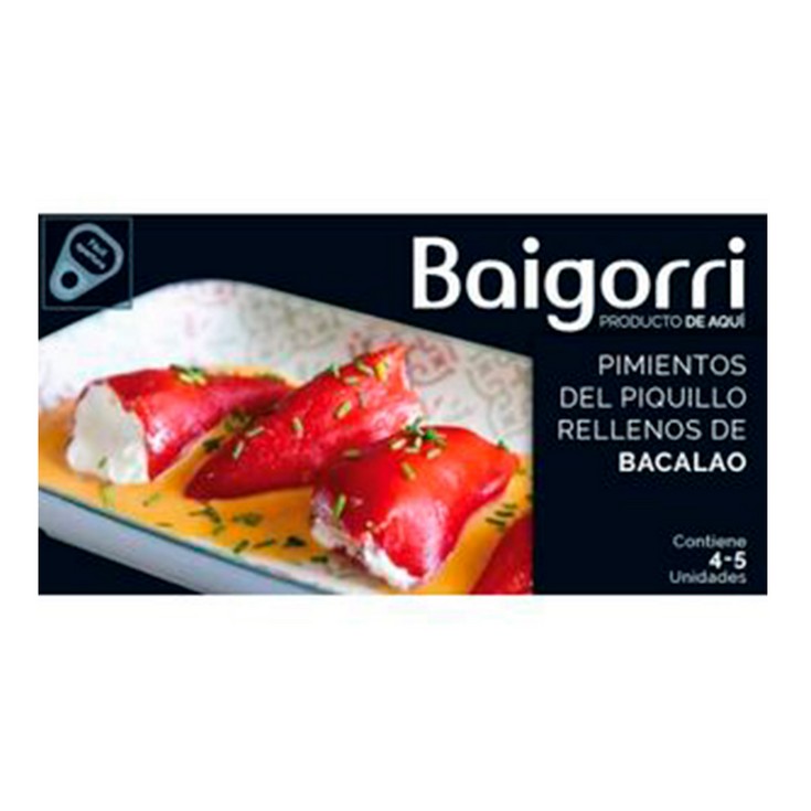 Pimientos rellenos de bacalao Baigorri - 220g