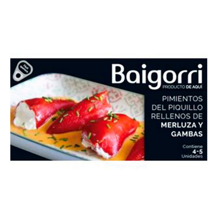 Pimientos rellenos de merluza y gambas Baigorri - 220g