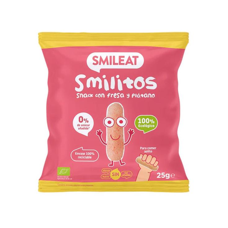 Sancks de fresa y platano