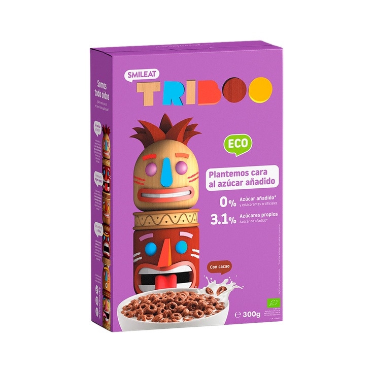 TRIBOO cereales de desayuno con cacao ecológicos