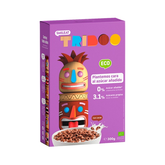 TRIBOO cereales de desayuno con cacao ecológicos