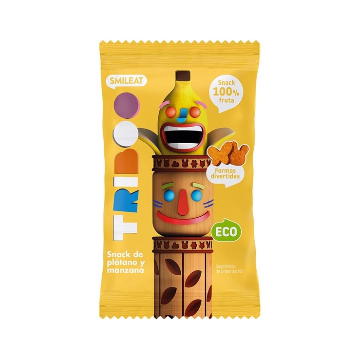 Snack De Manzana Y Plátano Eco 25g, Triboo
