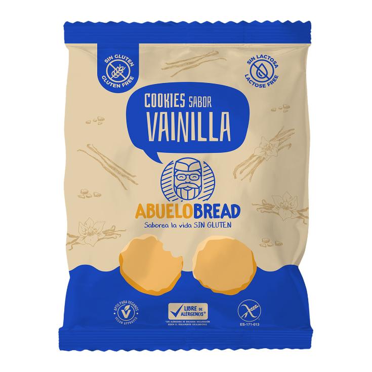 Cookies sabor vainilla sin glúten y sin lactosa bolsa 150 g Cookies sabor vainilla sin glúten y sin lactosa bolsa 150 g