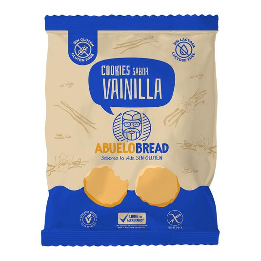 Cookies sabor vainilla sin glúten y sin lactosa bolsa 150 g Cookies sabor vainilla sin glúten y sin lactosa bolsa 150 g