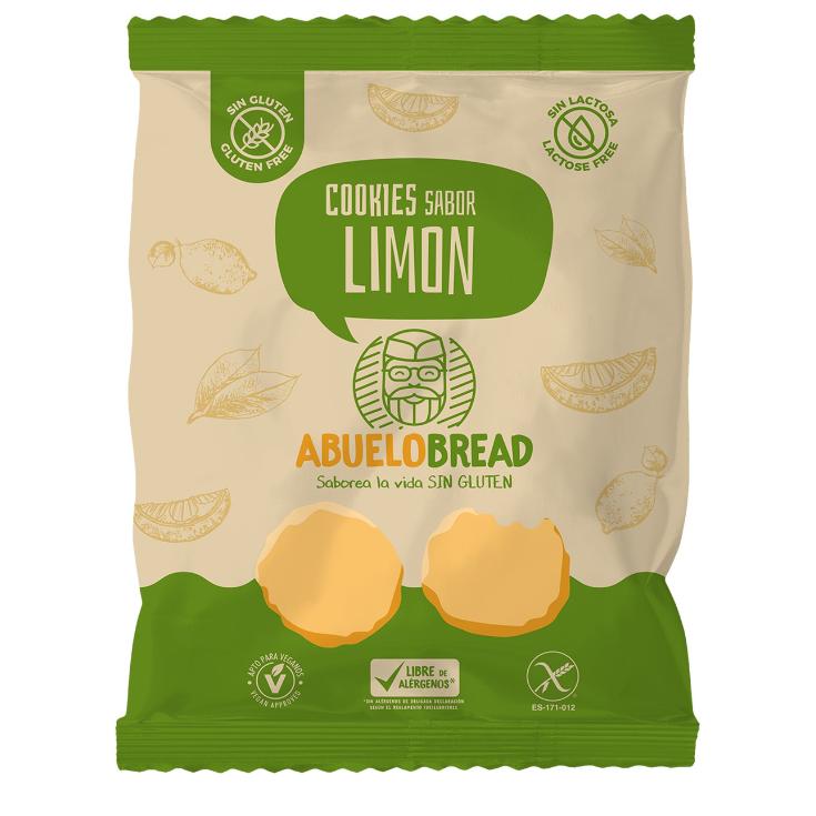 Cookies sabor limón sin glúten y sin lactosa bolsa 150 g