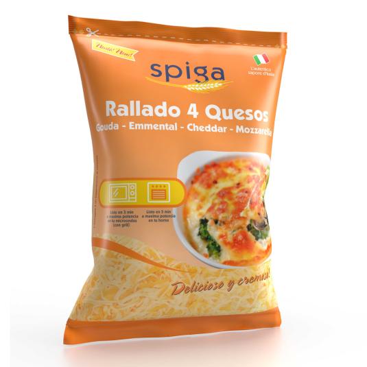 Queso rallado 4 quesos 150g