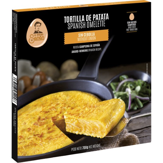 Tortilla de patata sin cebolla -700g
