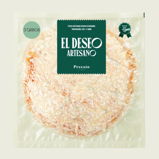 Pizza 3 quesos El deseo artesano - 420g