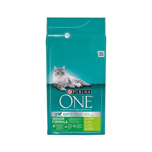 Pienso para gatos adultos de interior pavo y cereales