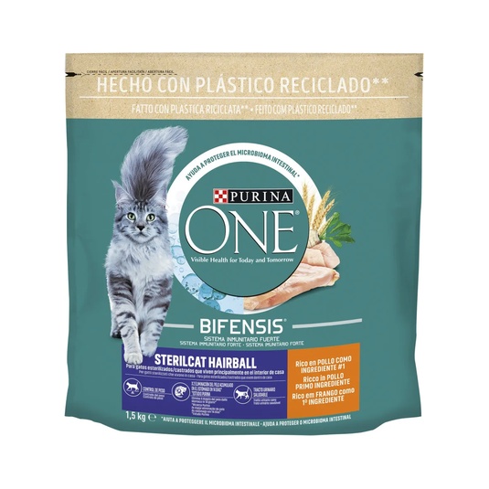 Gato Esterilizado Hairball Pollo