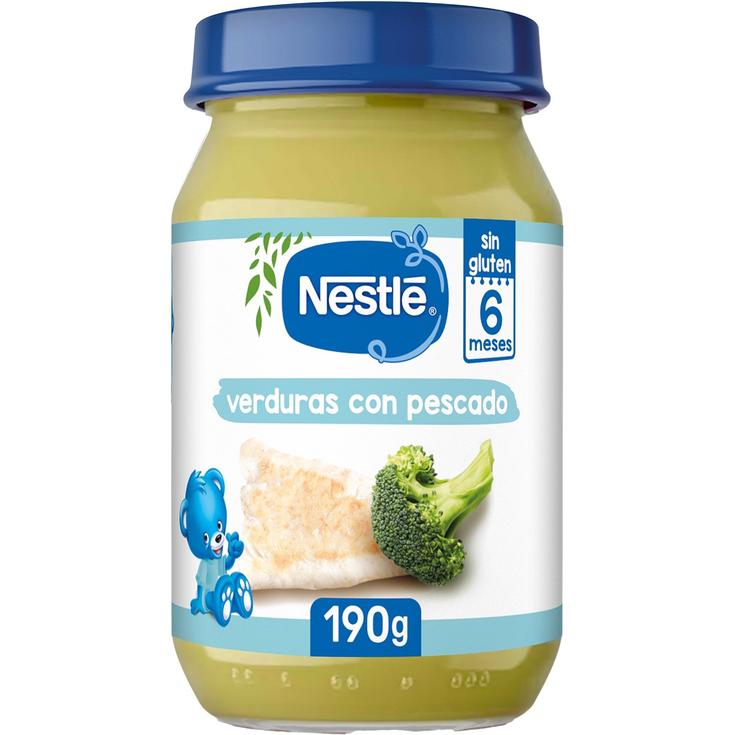Tarrito de verduras y pescado desde 8 meses bote de 190g