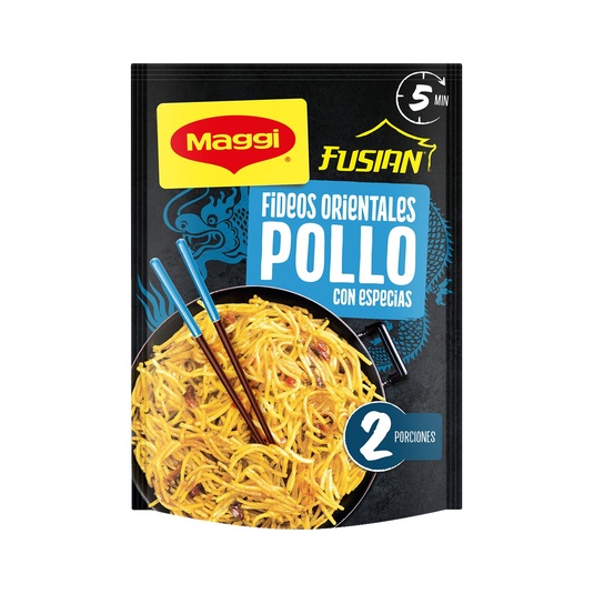 Fideos orientales noodles Yakisoba sabor pollo asiático