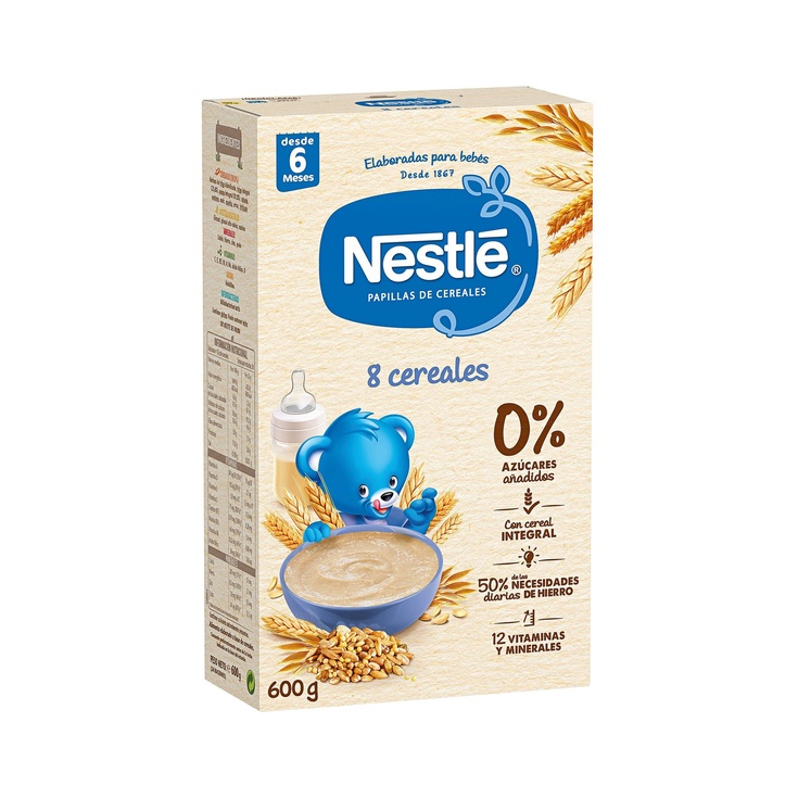 Papilla 8 cereales con bifdus 475g