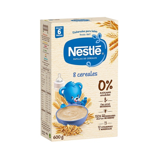 Papilla 8 cereales con bifdus 475g