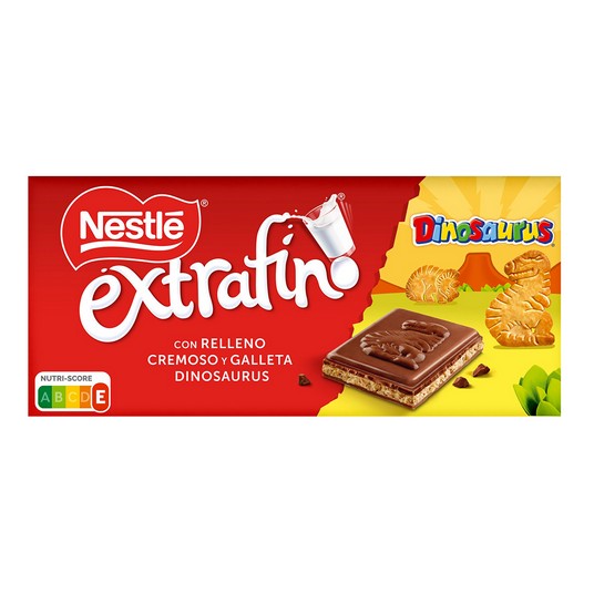 Chocolate relleno trocitos galleta dinosaurus Nestlé - 84g