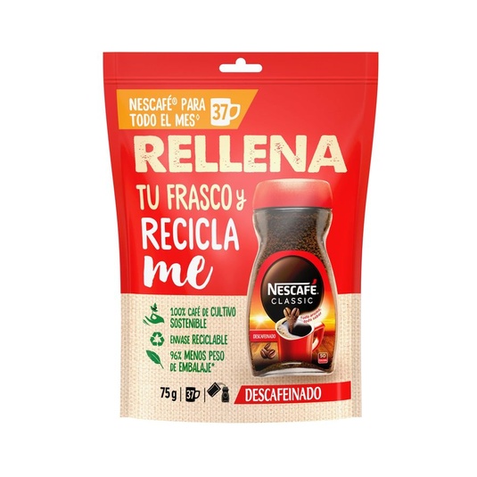 Café soluble descafeinado Doypack -75g