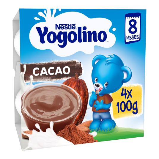 Postre lácteo con cacao Yogolino - 4x100g