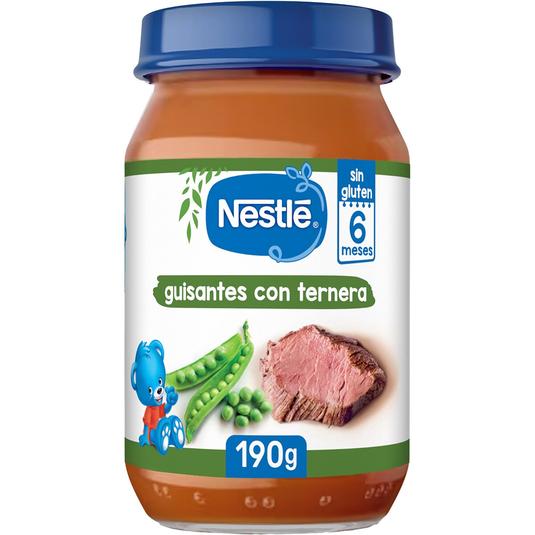 Tarrito de guisantes con ternera - 190g