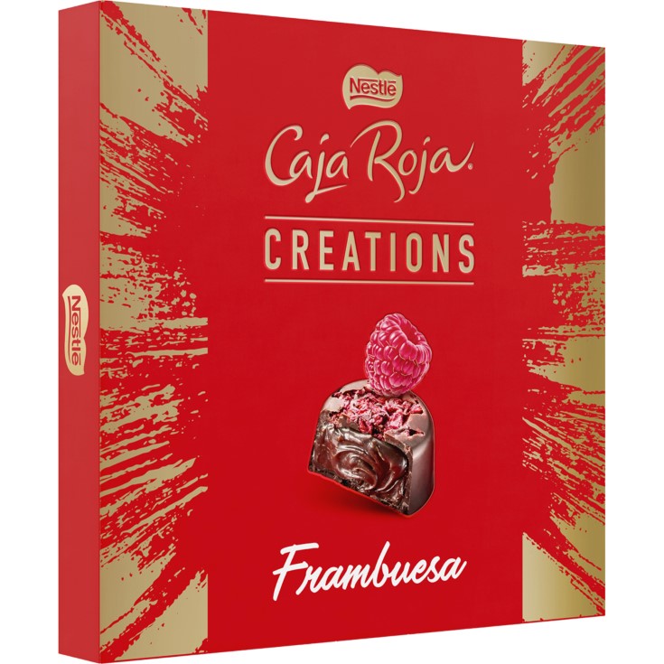 Creations bombones de chocolate negro y frambuesa