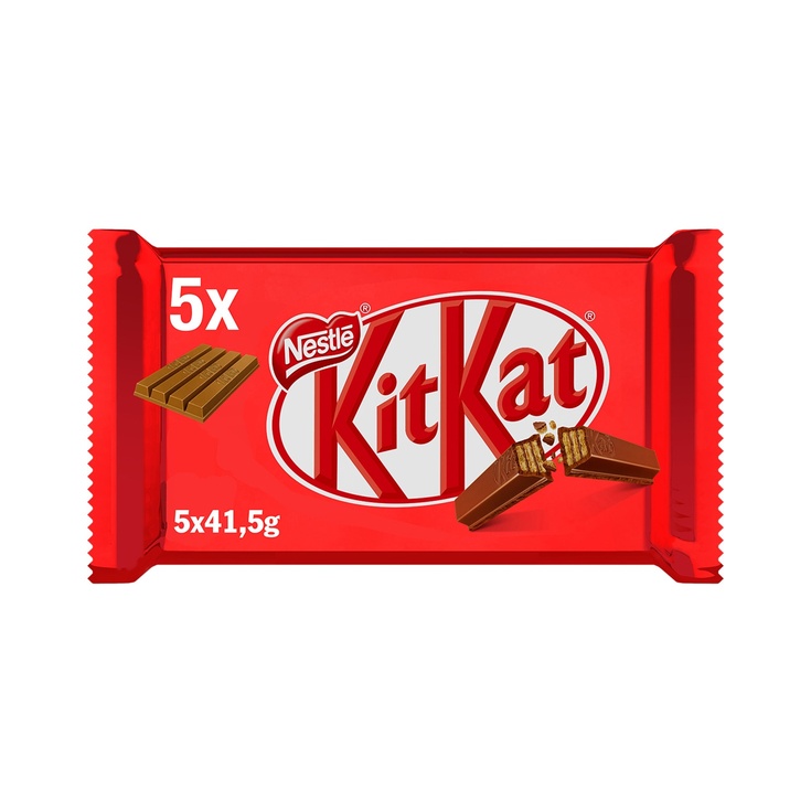 Barritas de galleta recubiertas de chocolate con leche