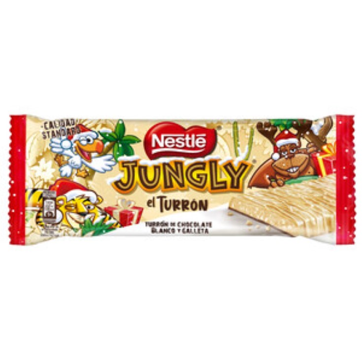 Turrón chocolate blanco Jungly - 232g