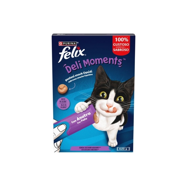SNACK LÍQUIDO PARA GATOS DE PATO