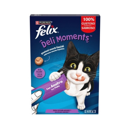 SNACK LÍQUIDO PARA GATOS DE PATO