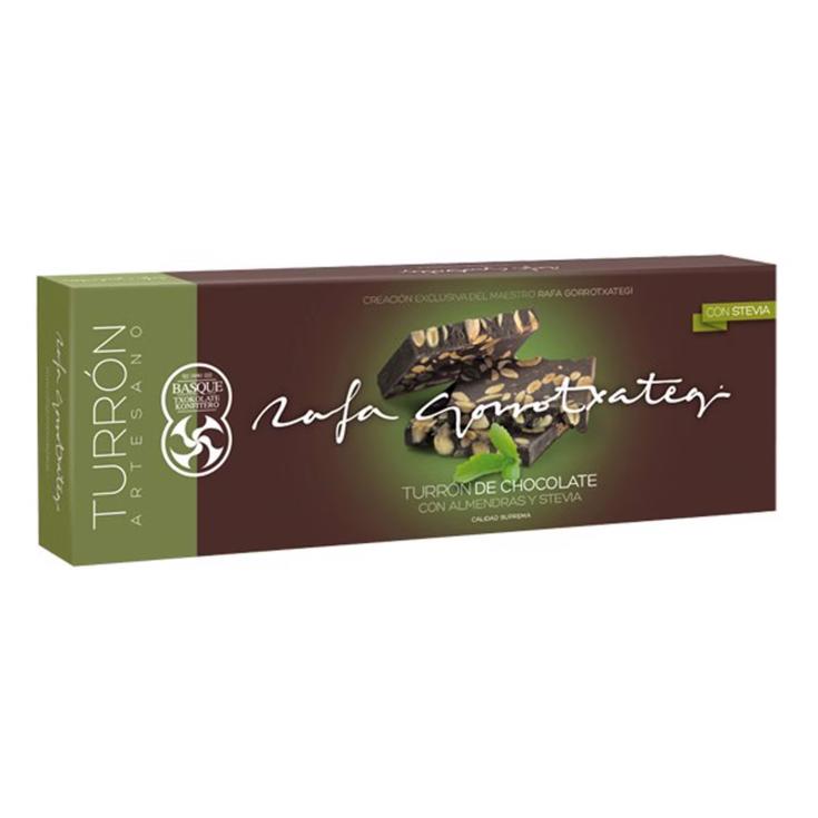 Turrón de chocolate con almendras y stevia Gorrotxategi 250g