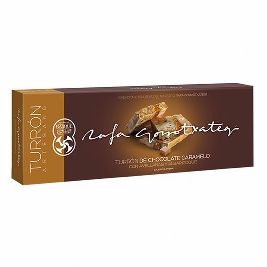 Turrón chocolate, avellanas y albaricoque Gorrotxategi 250g