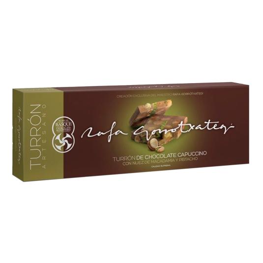 Turrón capuccino con nuez y pistacho - Gorrotxategi - 250g