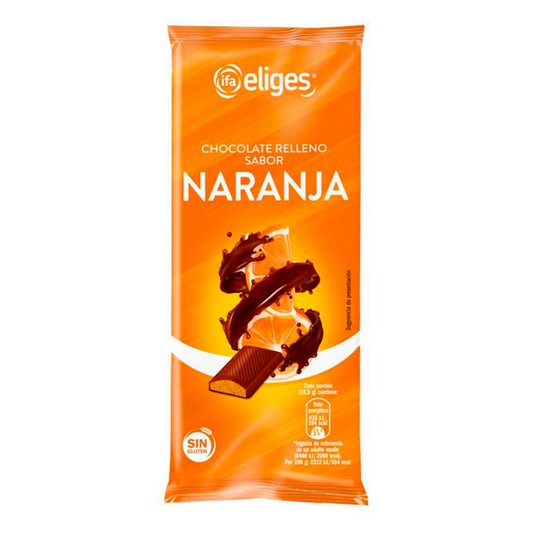 Chocolate Relleno Naranja 100g