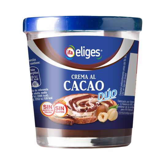 Crema de cacao con avellanas Duo - Eliges - 210g