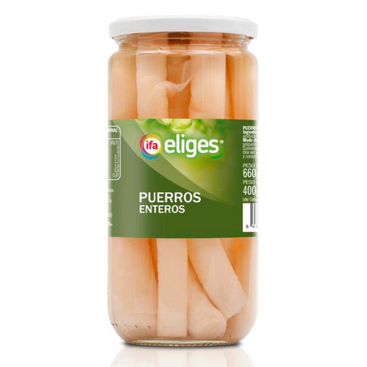 Puerros enteros natural - Eliges - 400g