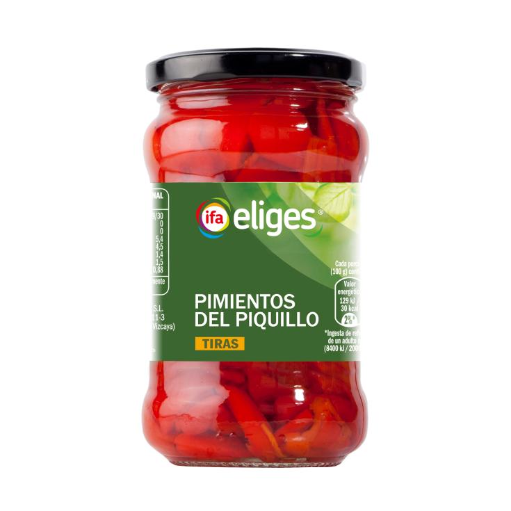 Pimientos del piquillo tiras - Eliges - 290g Pimientos del piquillo tiras - Eliges - 290g