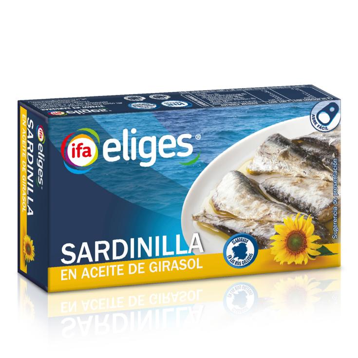 Sardinillas en aceite de girasol - Eliges - 62g Sardinillas en aceite de girasol - Eliges - 62g