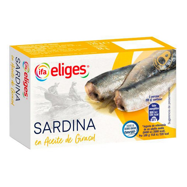 Sardinas en Aceite de Girasol - Eliges - 88g Sardinas en Aceite de Girasol - Eliges - 88g