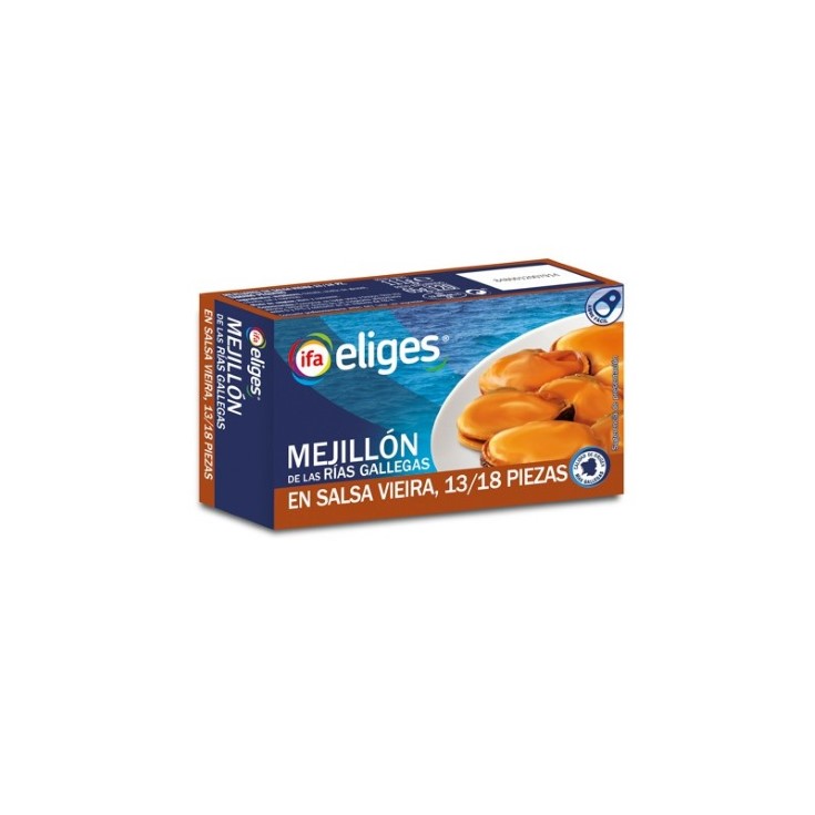 Mejillones en salda de vieira Eliges - 65g